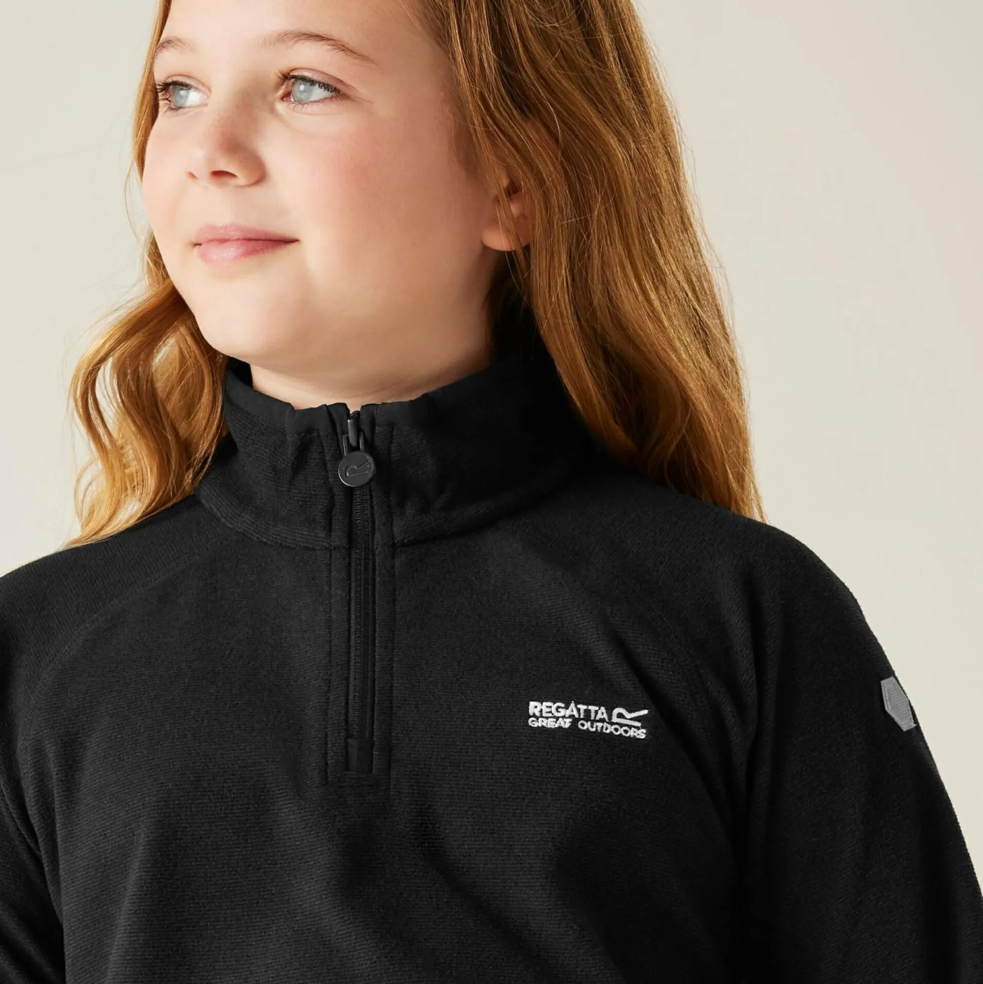 Kids' Loco Half Zip Fleece | Black