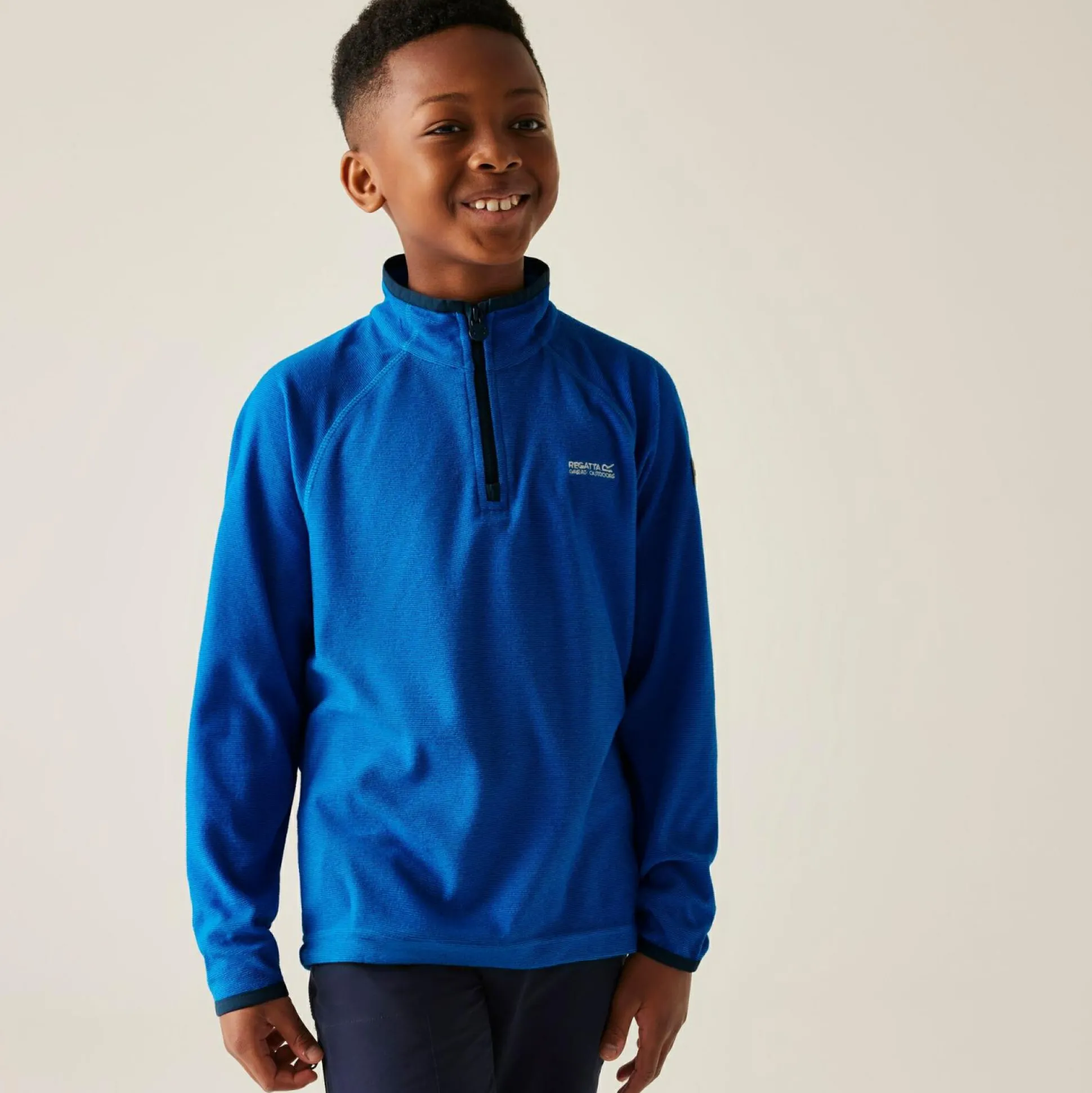 Kids' Loco Half Zip Fleece | Indigo Blue