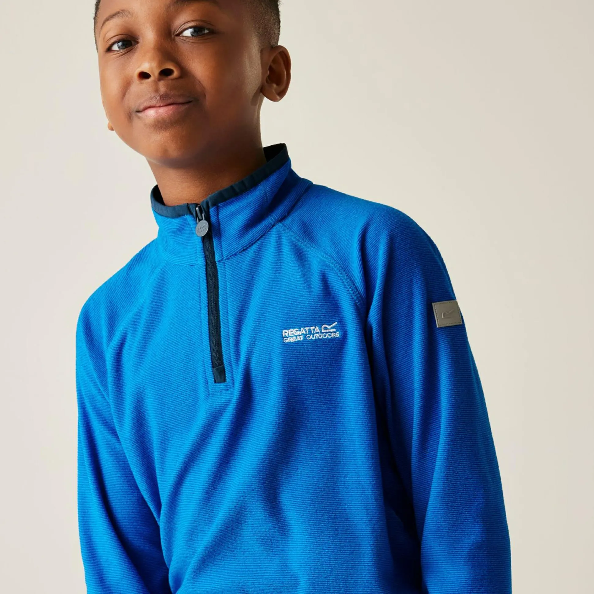 Kids' Loco Half Zip Fleece | Indigo Blue