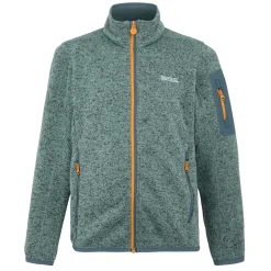 Kids' Newhill Fleece | Glacier Stormy Weather Bright Marigold