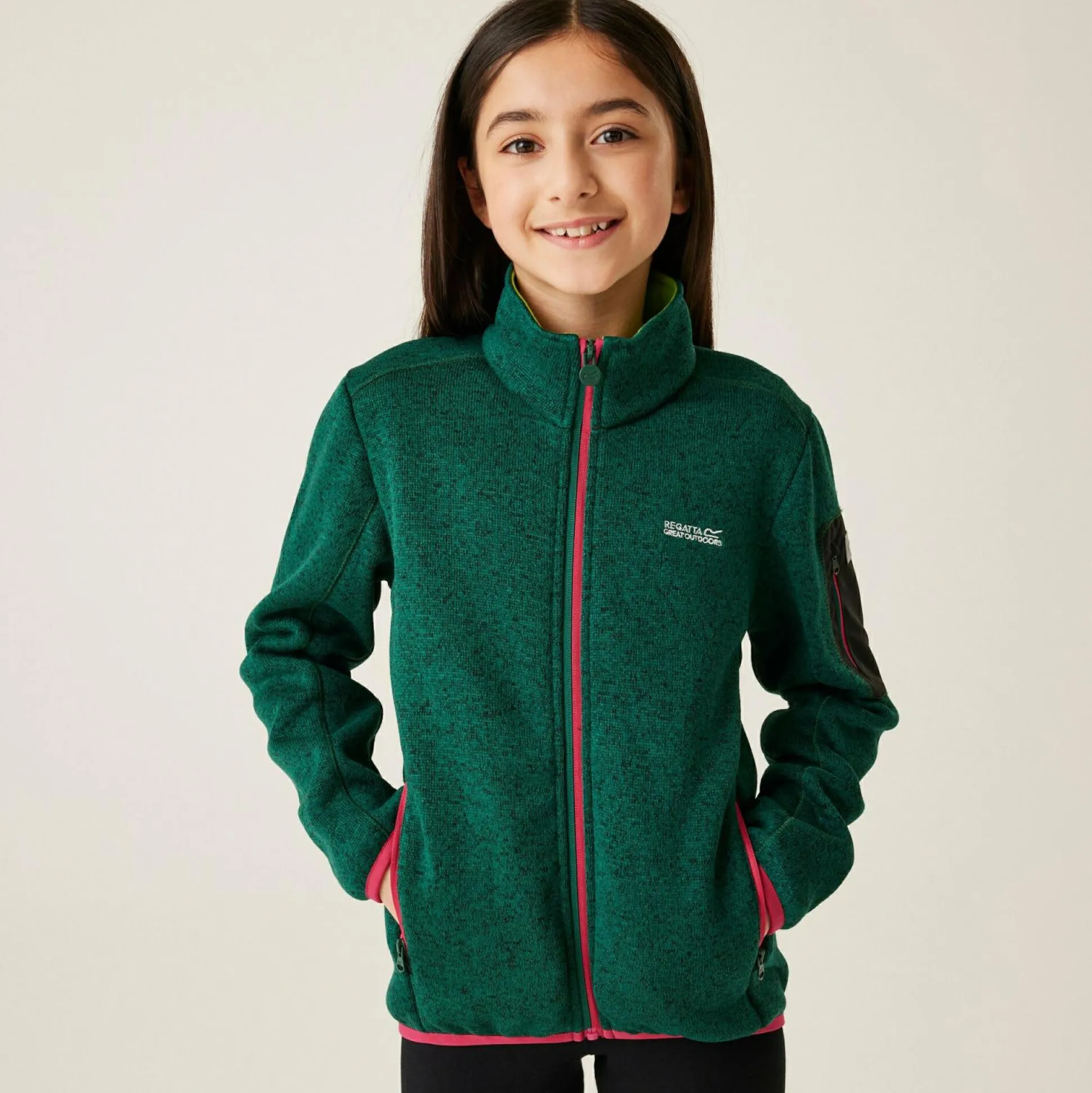 Kids' Newhill Fleece | Rain Forest Dusty Green