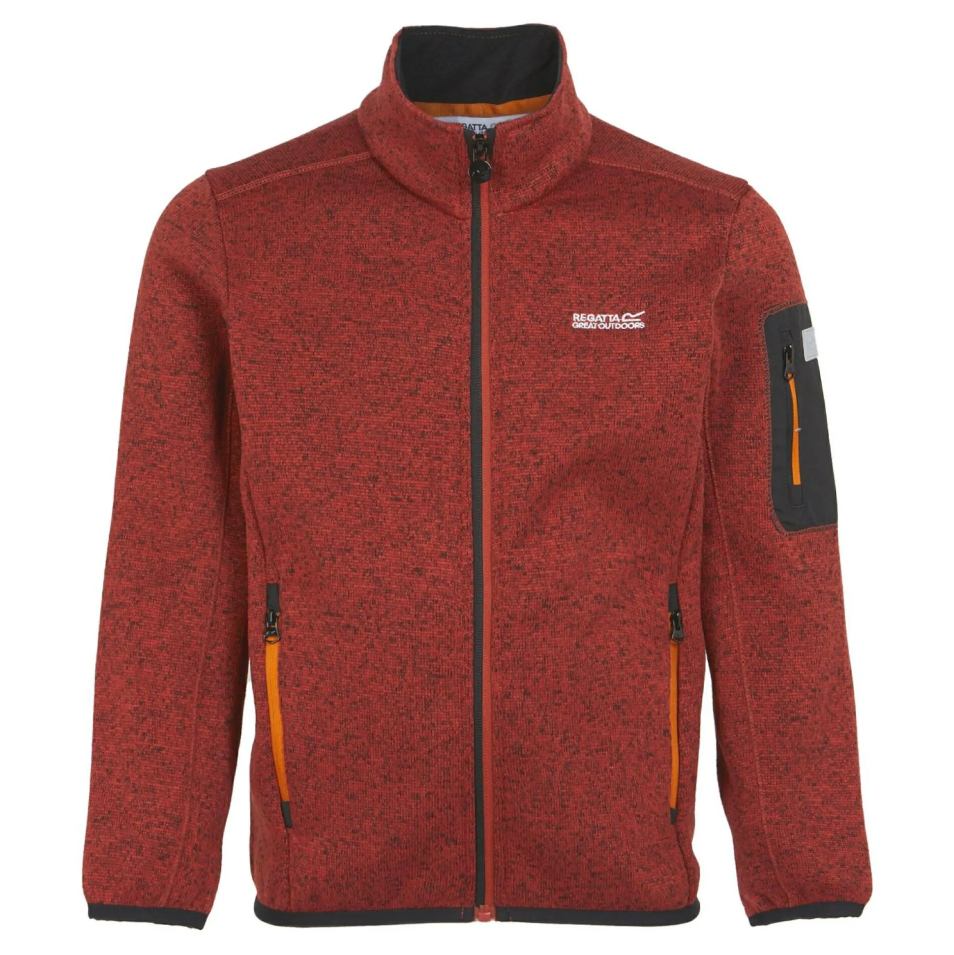 Kids' Newhill Fleece | Red Ochre Black