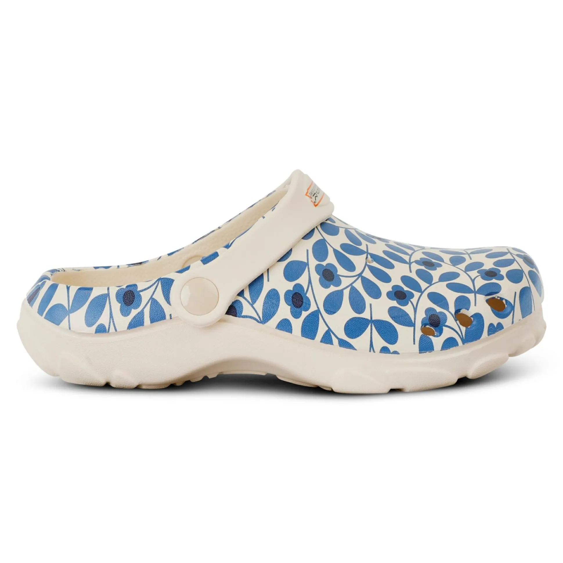 Kids' Orla Kiely Clog | Jasmine Flower Blue