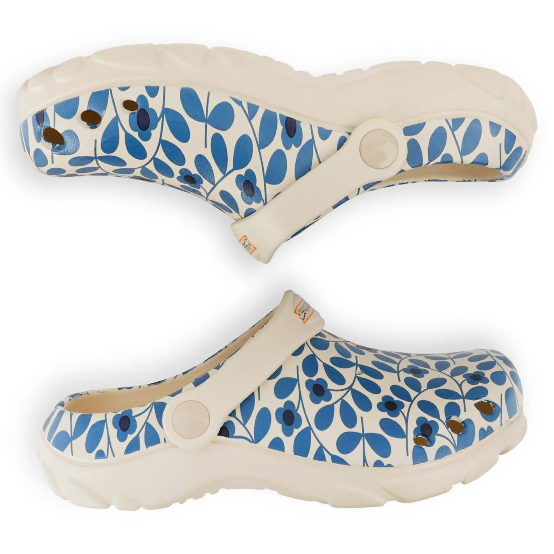 Kids' Orla Kiely Clog | Jasmine Flower Blue
