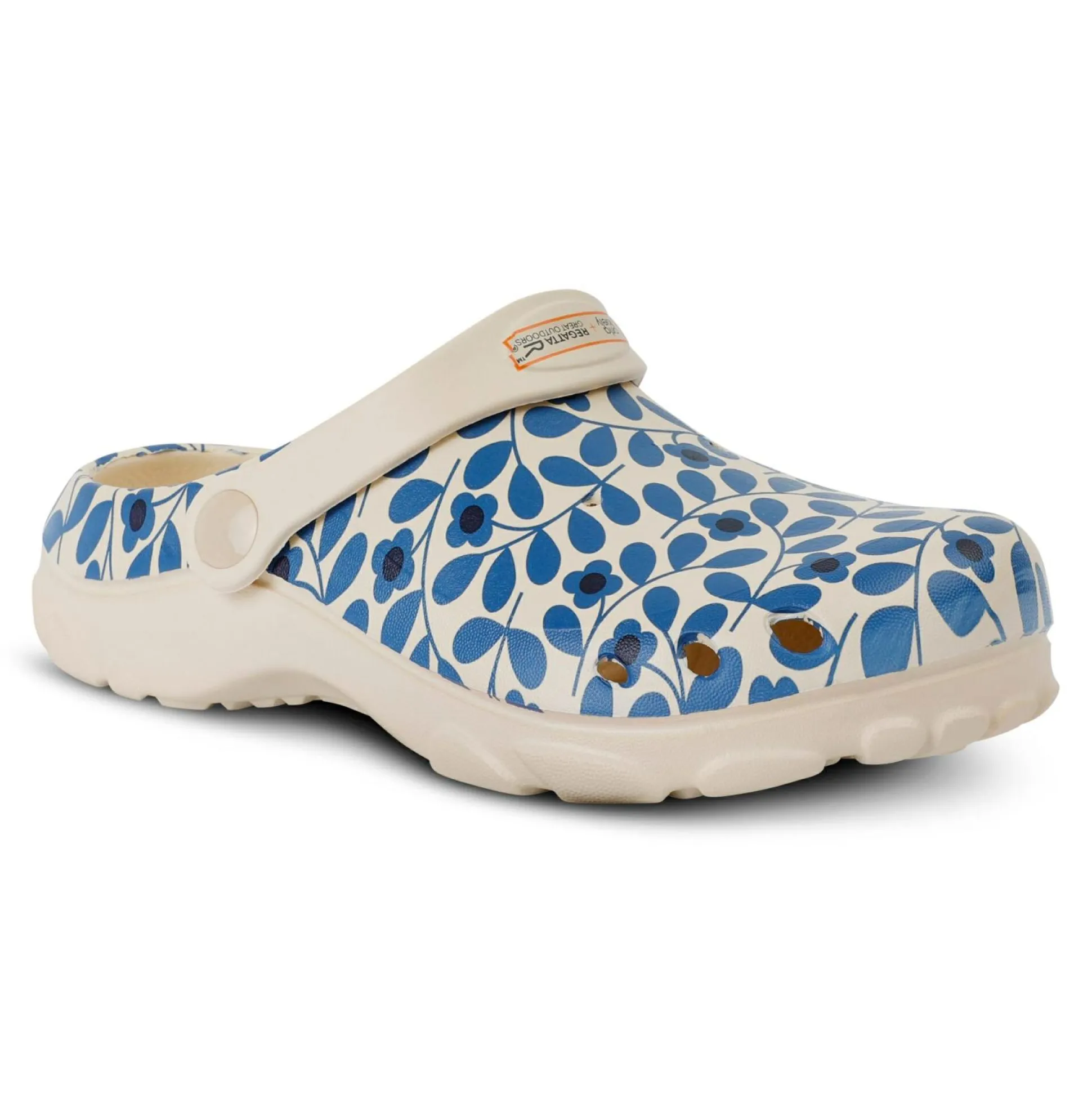 Kids' Orla Kiely Clog | Jasmine Flower Blue