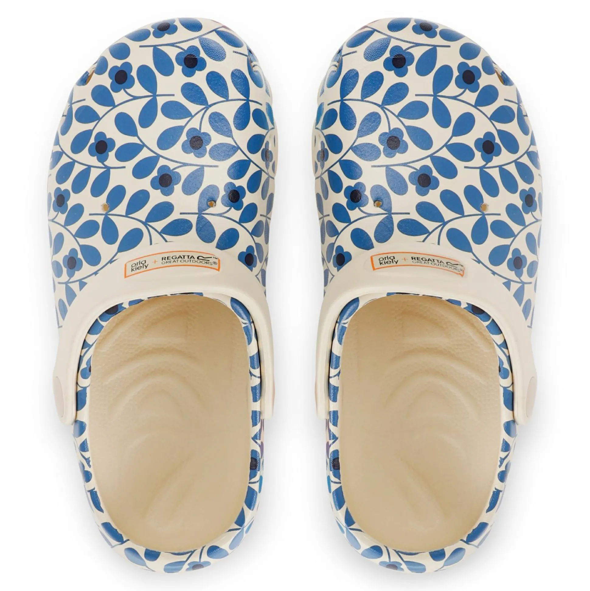 Kids' Orla Kiely Clog | Jasmine Flower Blue
