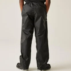 Kids' Pack It Waterproof Overtrousers | Black