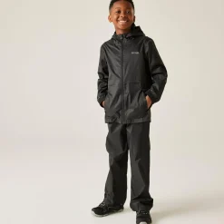 Kids' Pack It Waterproof Overtrousers | Black