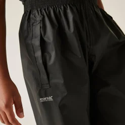 Kids' Pack It Waterproof Overtrousers | Black
