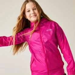 Kids' Pack It Waterproof Packaway Jacket | Cabaret Pink
