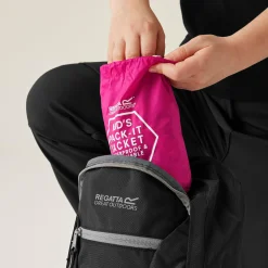 Kids' Pack It Waterproof Packaway Jacket | Cabaret Pink