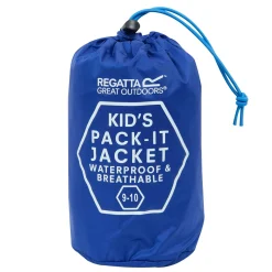 Kids' Pack It Waterproof Packaway Jacket | Blue