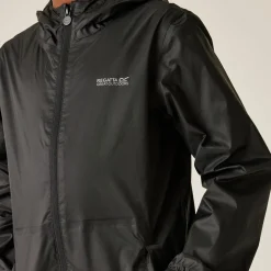 Kids' Pack It Waterproof Packaway Jacket | Black
