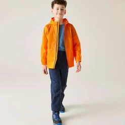 Kids' Pack It Waterproof Packaway Jacket | Orange