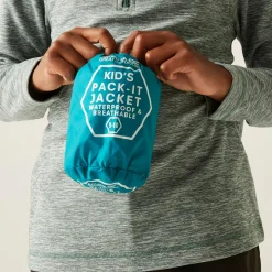 Kids' Pack It Waterproof Packaway Jacket | Green