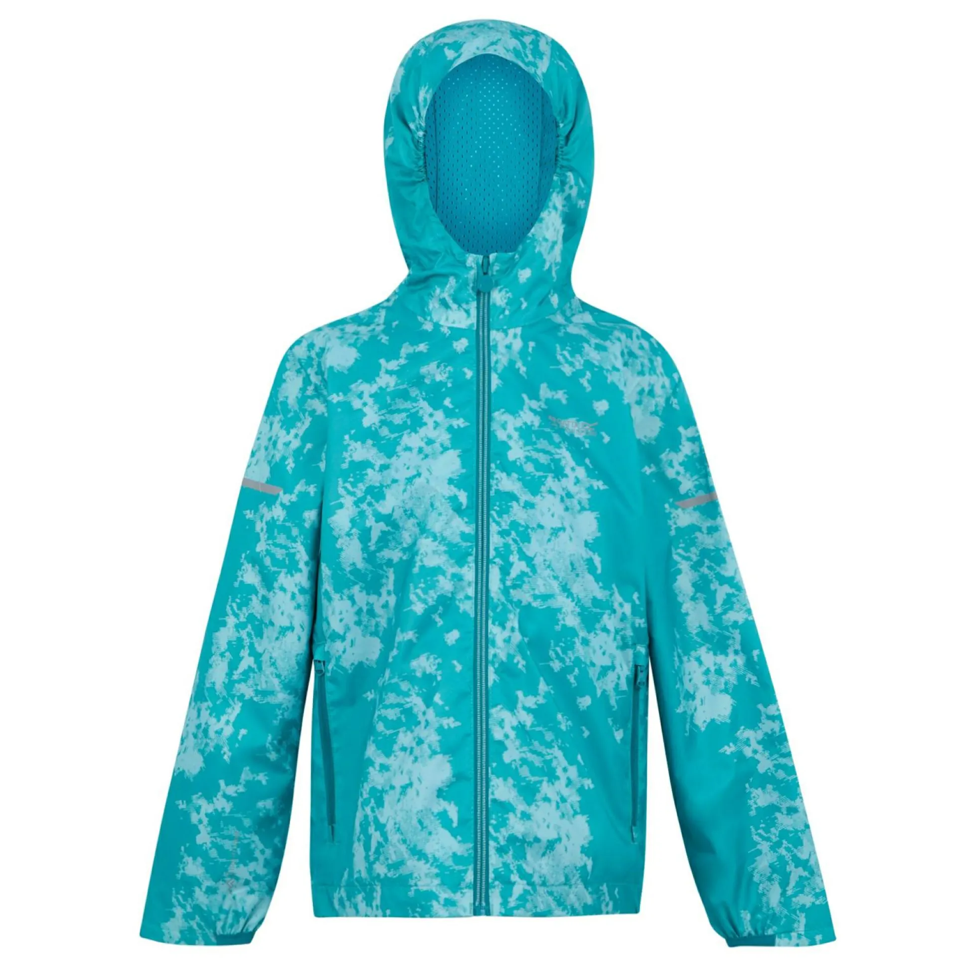 Kids' Printed Lever II Waterpoof Jacket | Icy Morn Aruba Blue Exotic Plume