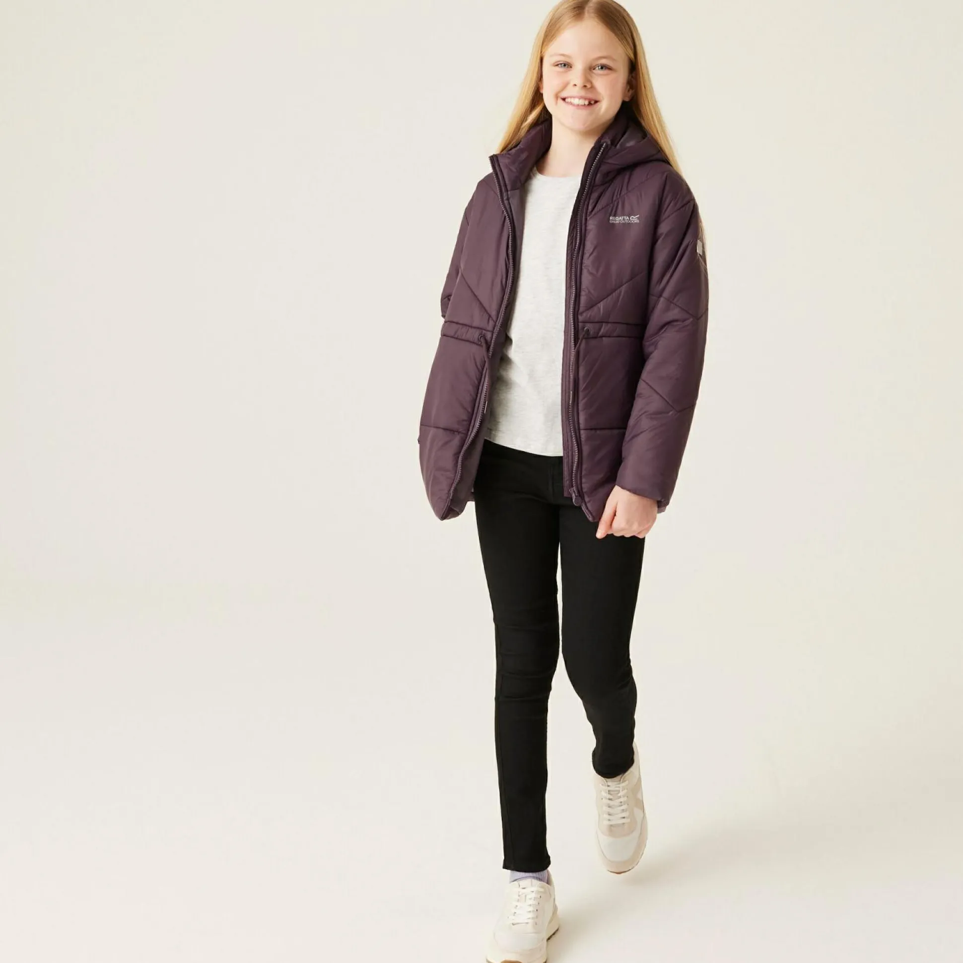 Kids' Rurie Quilted Jacket | Deep Plum