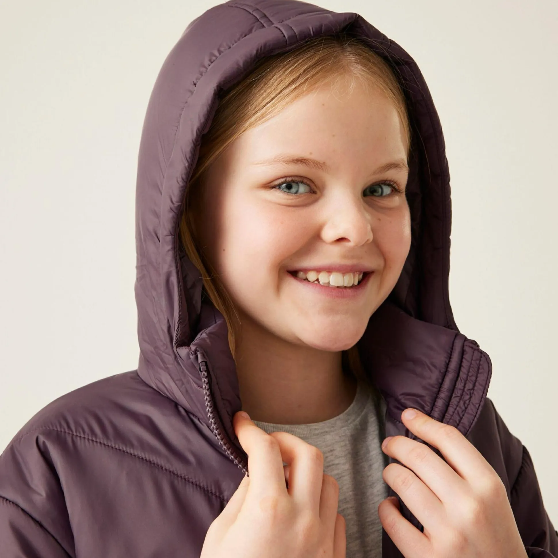 Kids' Rurie Quilted Jacket | Deep Plum