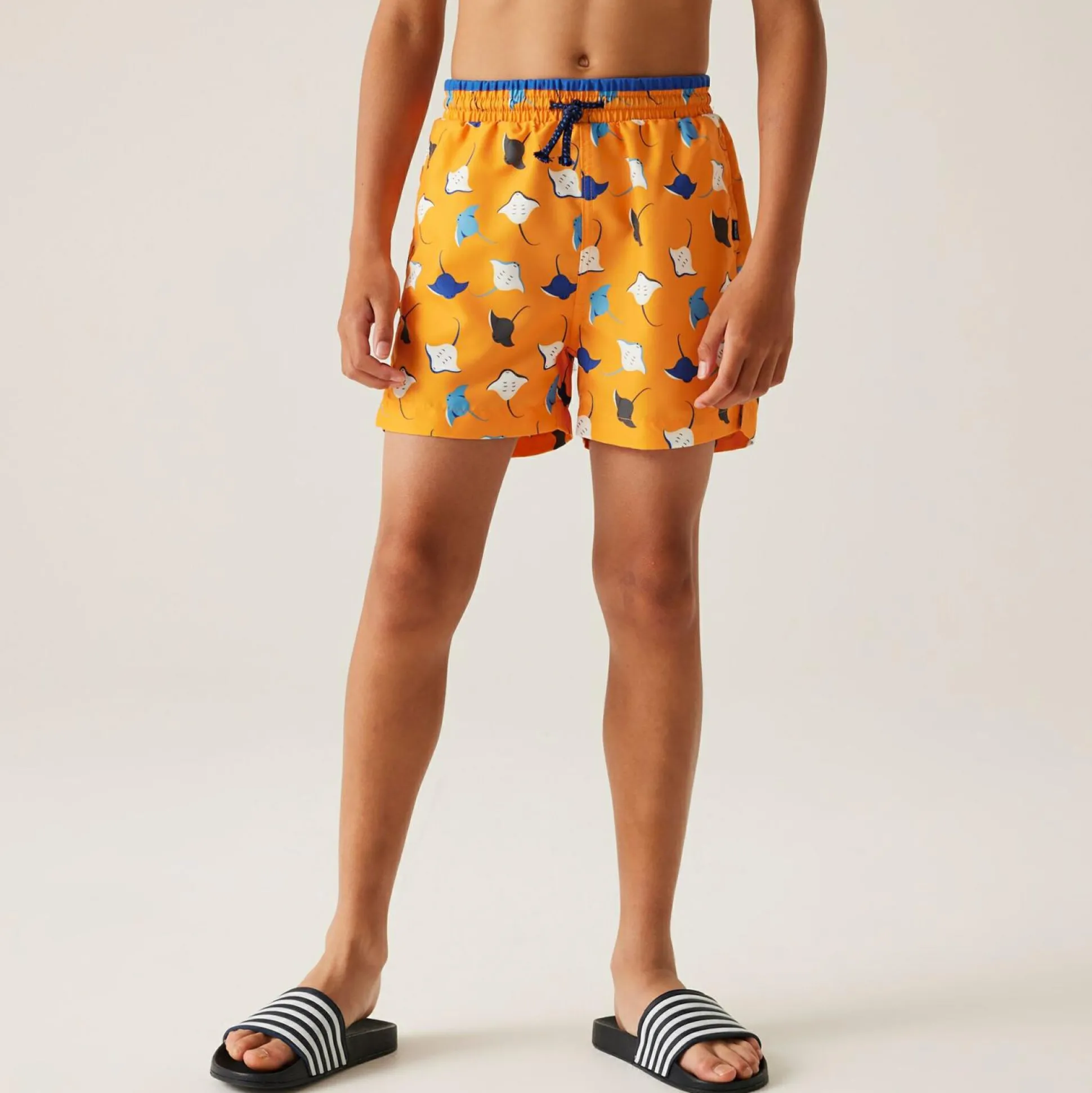 Kids' Skander III Swim Shorts | Bright Marigold Stingray