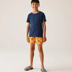 Kids' Skander III Swim Shorts | Bright Marigold Stingray