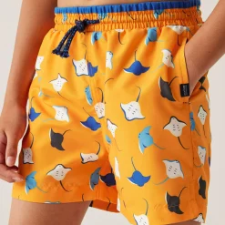 Kids' Skander III Swim Shorts | Bright Marigold Stingray