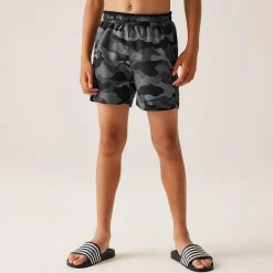 Kids' Skander III Swim Shorts | Grey Black Camo