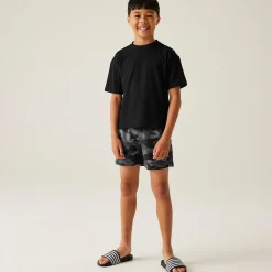 Kids' Skander III Swim Shorts | Grey Black Camo