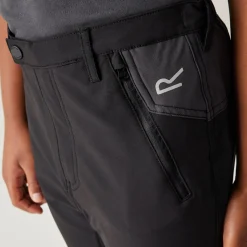 Kids' Tech Mountain Walking Trousers | Black Ash