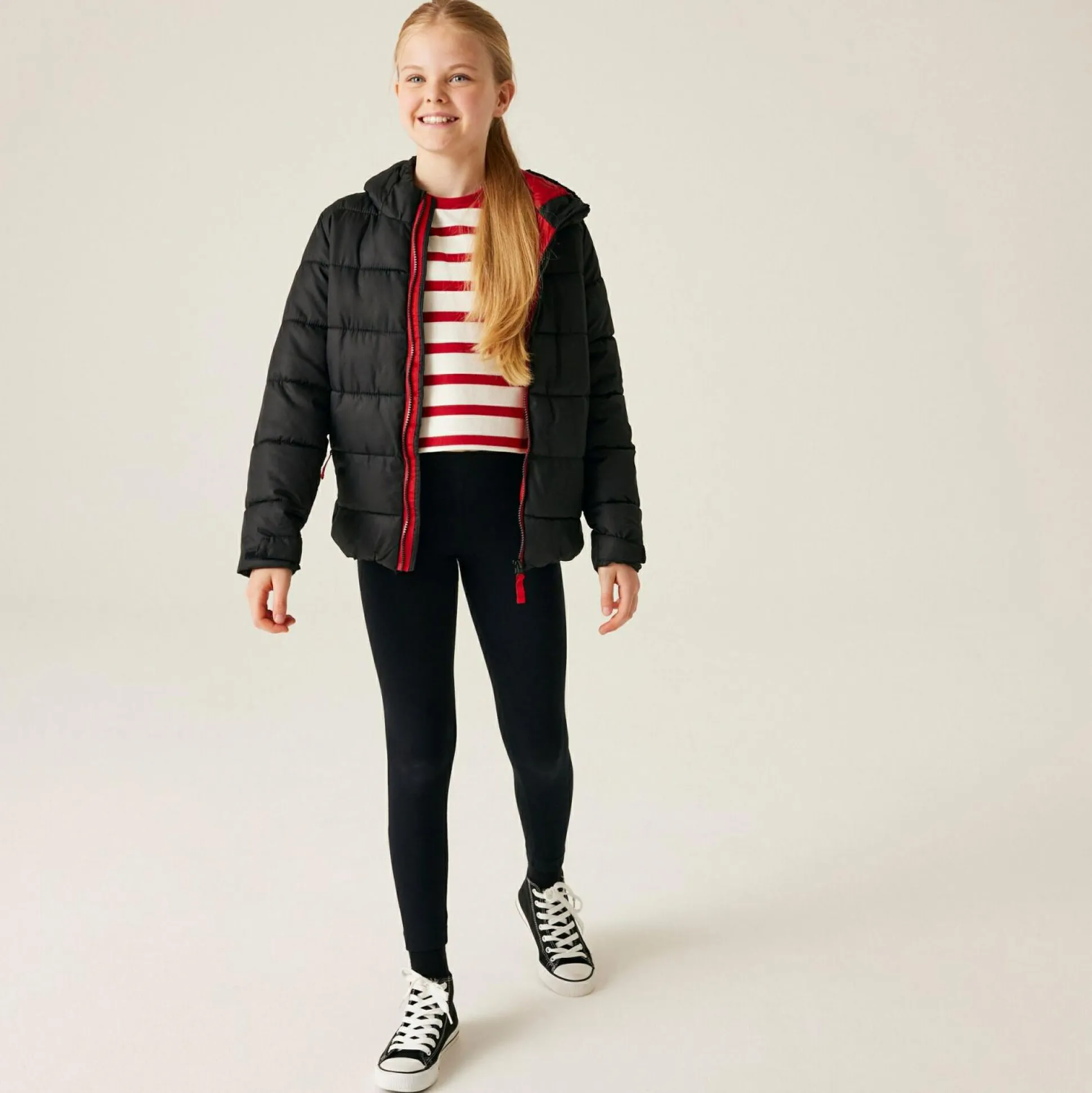 Kids' Thermal Jacket | Black Classic Red