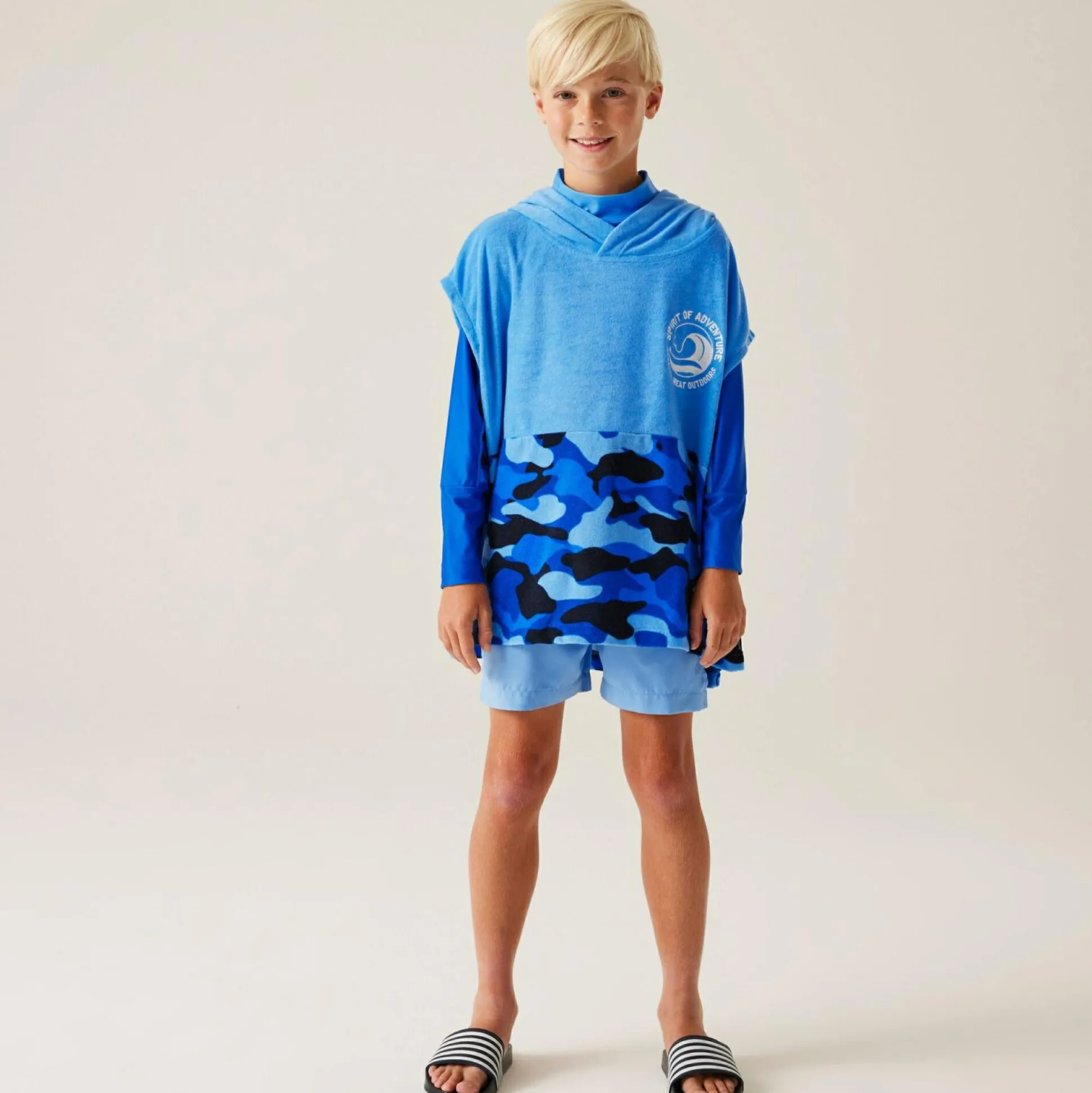 Kids' Towel Robe II | Elysium Blue Blue Camo