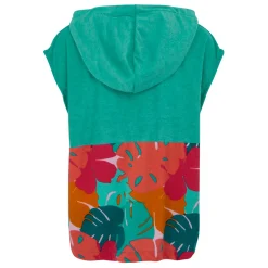Kids' Towel Robe II | Turquoise/Tropical Leaf