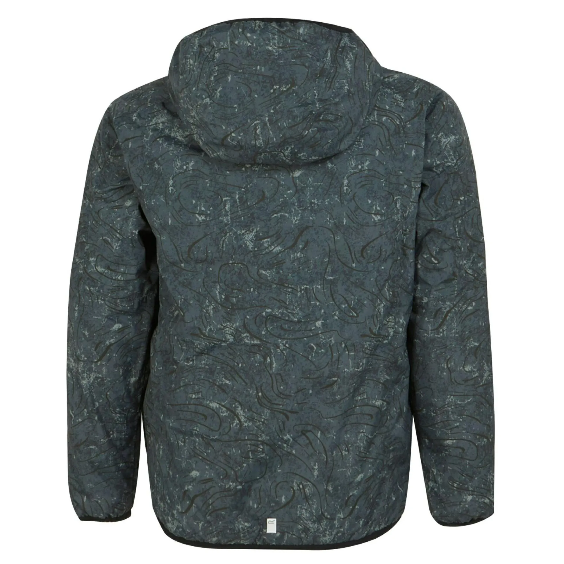 Kids' Volcanics VIII Reflective Jacket | Seal Grey Terrain Print