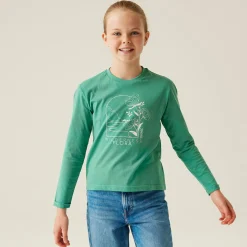 Kids' Wenbie III Graphic T-Shirt | Dusty Green Flower Mountain