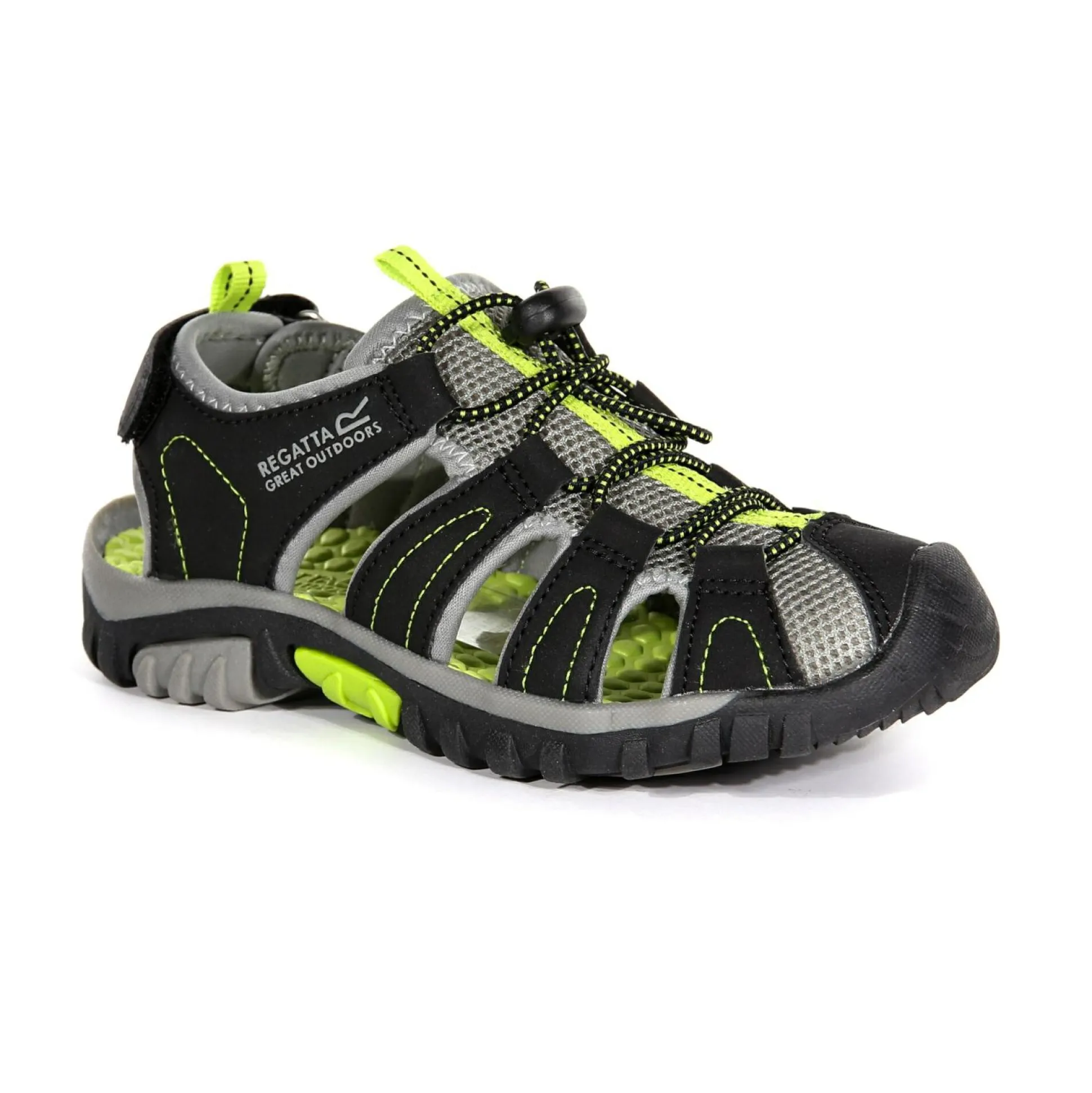 Kids' Westshore Lightweight Walking Sandals | Black Lime Green