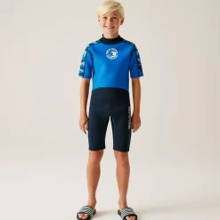 Kids' Wetsuit  | Blue Camo Olympian Blue Navy