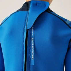 Kids' Wetsuit  | Blue Camo Olympian Blue Navy