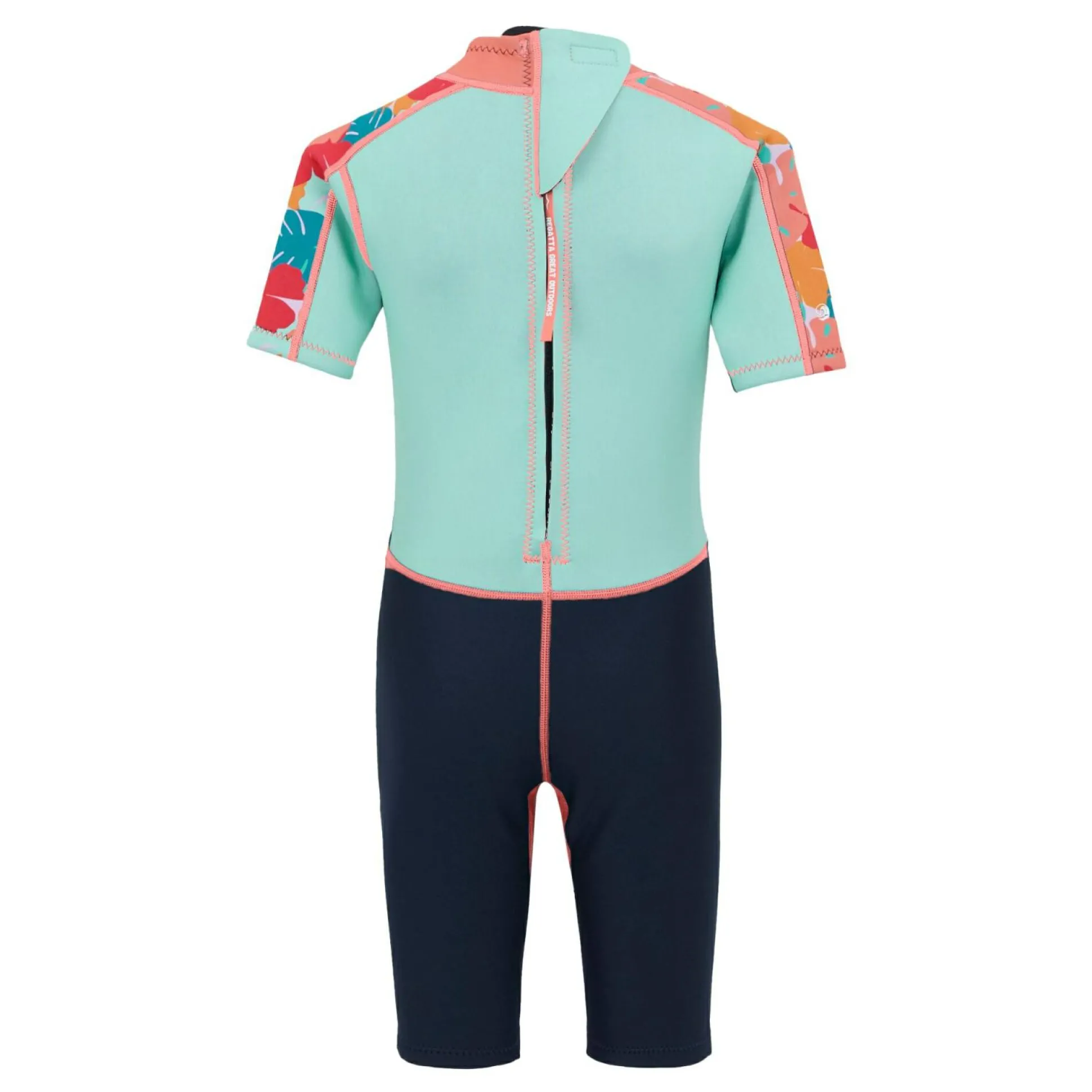 Kids' Wetsuit | Tropical Leaf Aruba Blue Navy
