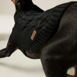 Knitted Dog Jumper | Black