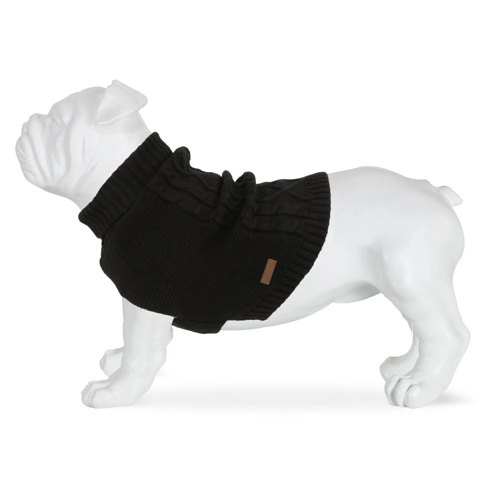 Knitted Dog Jumper | Black