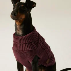 Knitted Dog Jumper | Claret
