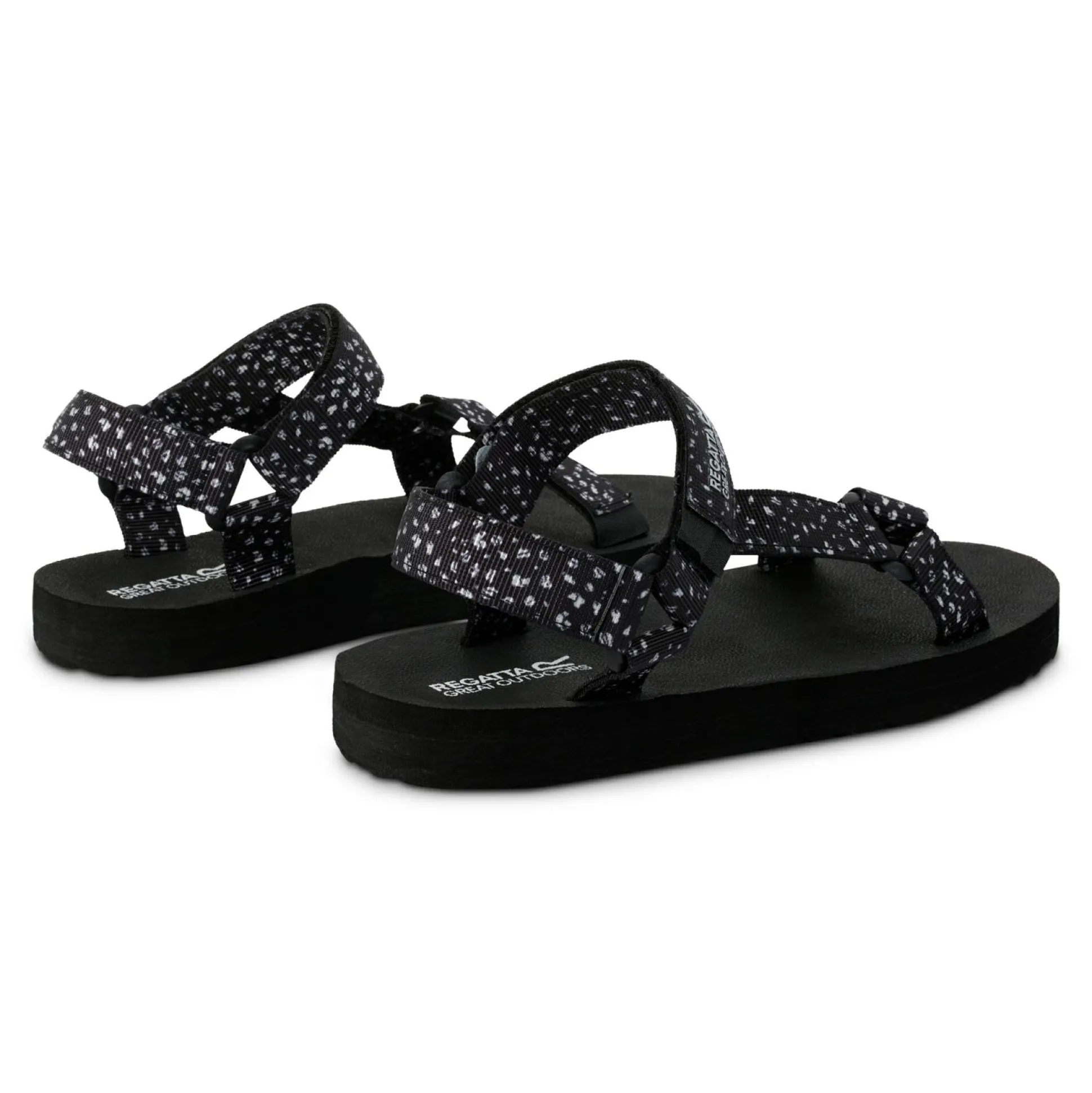 Lady Vendeavour Sandal | Black White Polka Dot