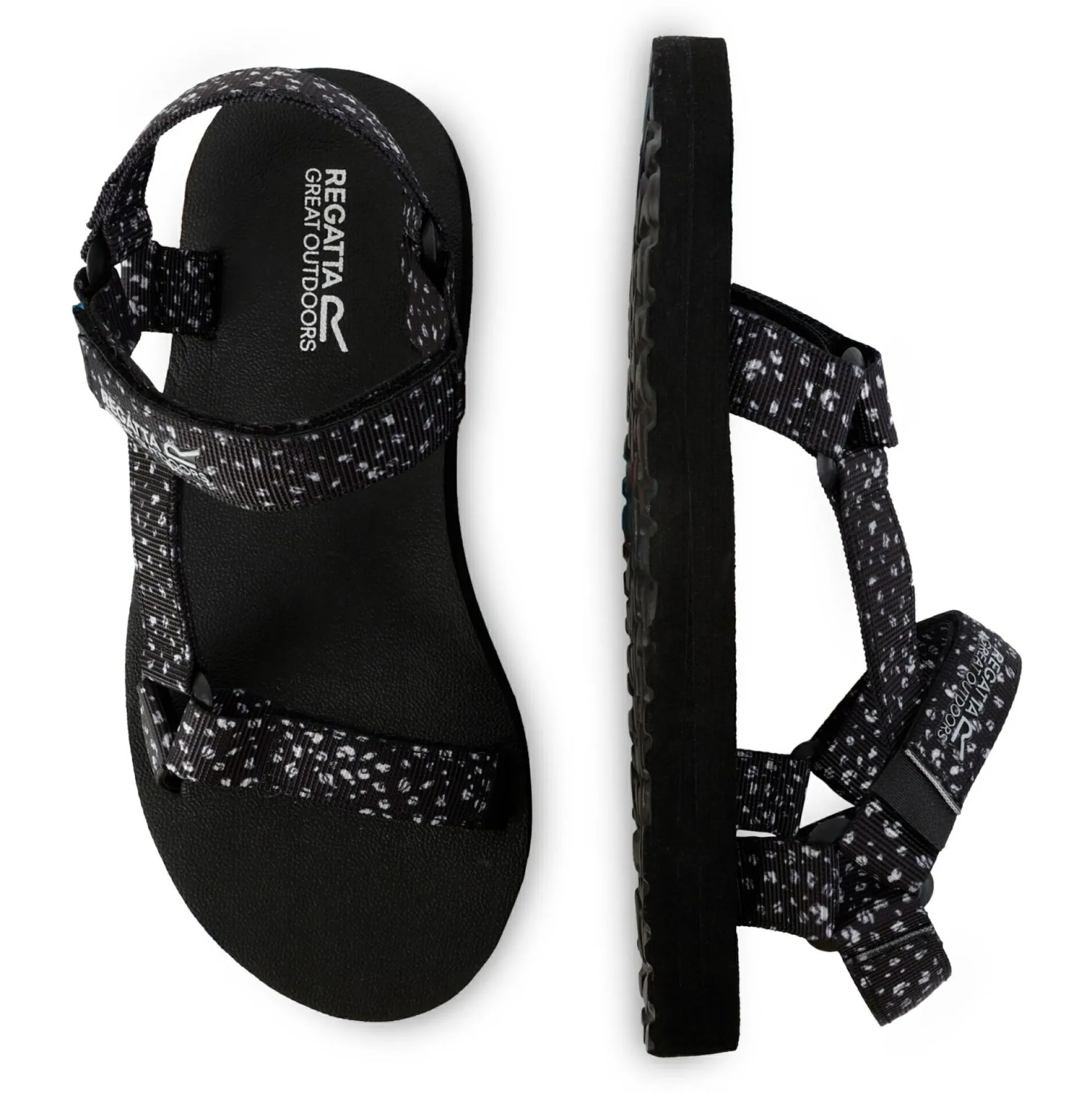 Lady Vendeavour Sandal | Black White Polka Dot