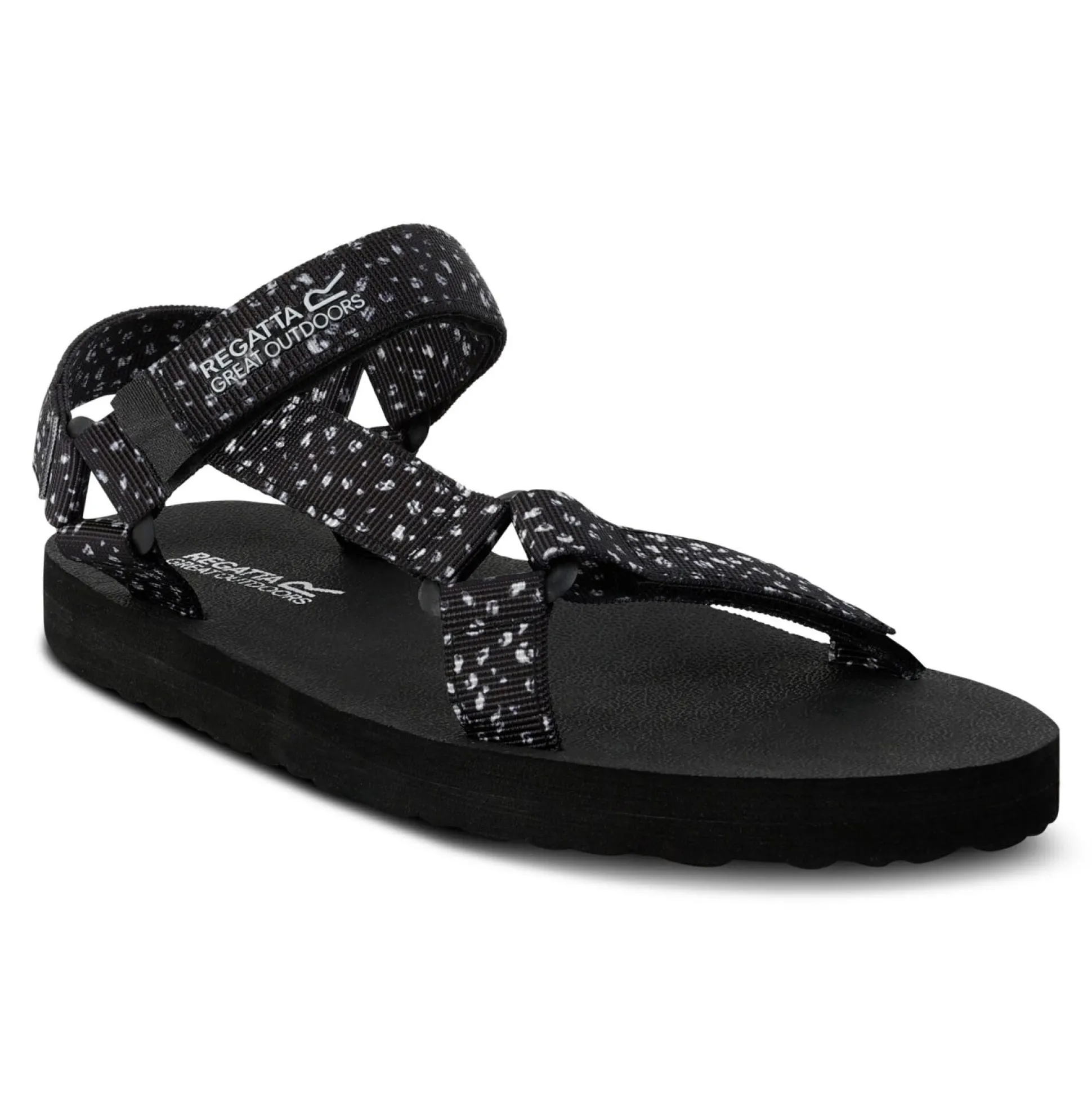 Lady Vendeavour Sandal | Black White Polka Dot