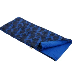 Maui Kids Polyester Lined Sleeping Bag | Oxford Blue Palm Tree