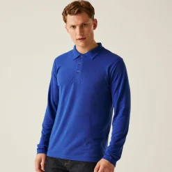 Men's 65/35 LS Polo Top | New Royal