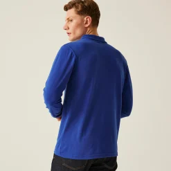 Men's 65/35 LS Polo Top | New Royal