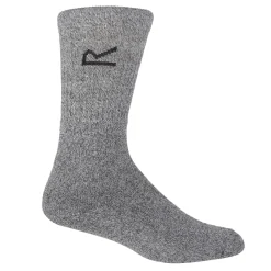 Mens 3 Pack Sock In A Box | Dark Grey Marl
