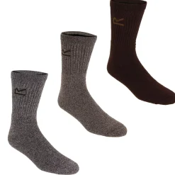Mens 3 Pack Sock In A Box | Brown