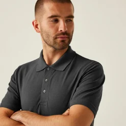 Men's 65/35 SS Polo Top | Seal Grey