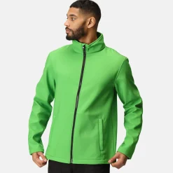 Men's Ablaze Printable Softshell Jacket | Extreme Green Black